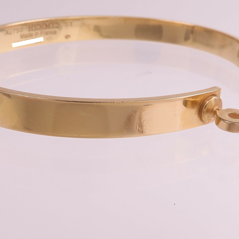 HERMES 18K玫瑰金Kelly Bracelet手鐲-8