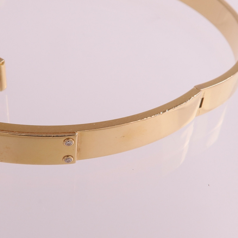 HERMES 18K玫瑰金Kelly Bracelet手鐲-9
