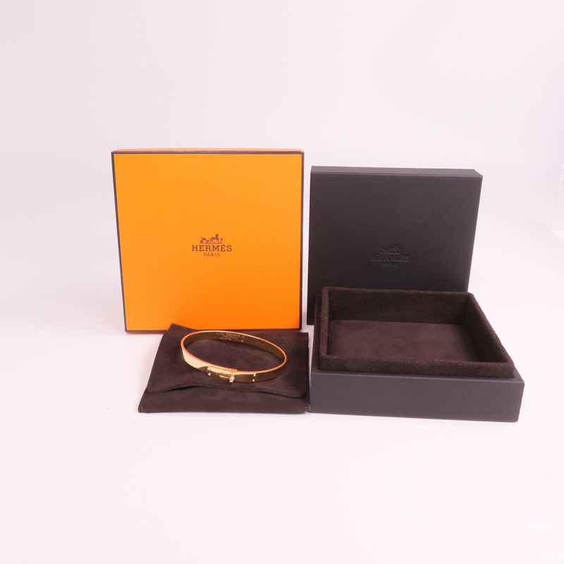 HERMES 18K玫瑰金Kelly Bracelet手鐲-10