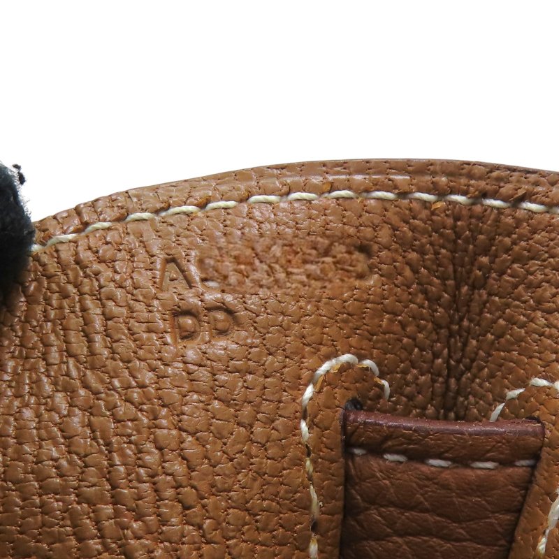 金棕色 Togo牛革 Kelly 32 凱莉包 兩用包 A刻 金扣-13