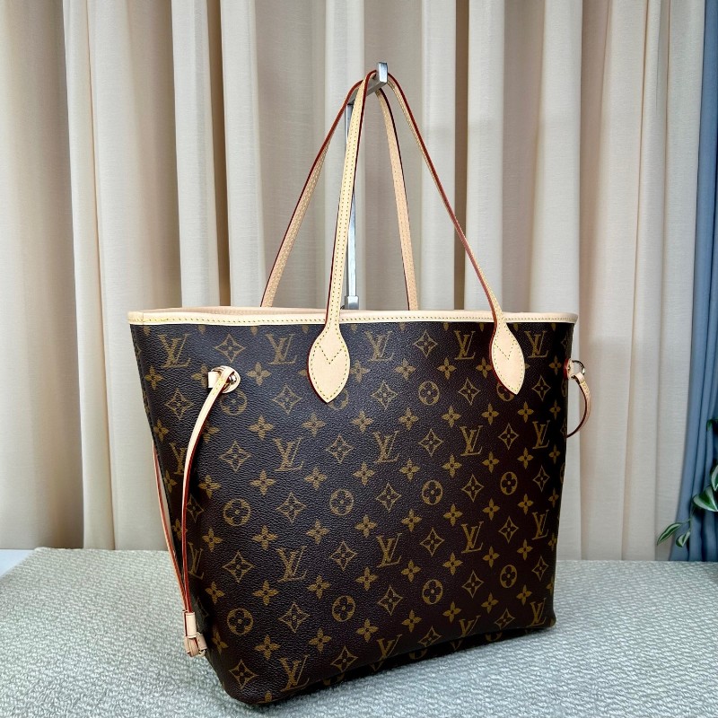 LV路易威登neverfull老花購物袋子母包 經典老花滿印 紅色內裡 手拎單肩腋下包 萬年經典款 實用大容量 日常出街旅遊度假都Ok-2