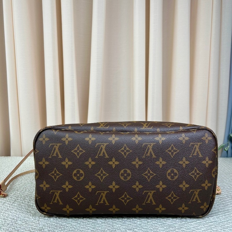 LV路易威登neverfull老花購物袋子母包 經典老花滿印 紅色內裡 手拎單肩腋下包 萬年經典款 實用大容量 日常出街旅遊度假都Ok-4