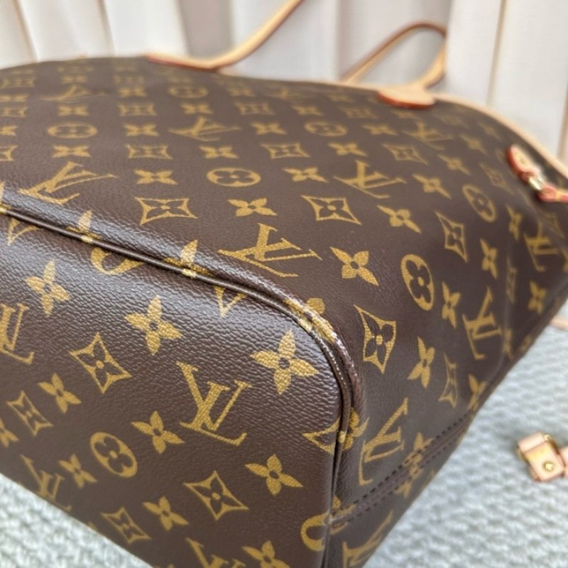 LV路易威登neverfull老花購物袋子母包 經典老花滿印 紅色內裡 手拎單肩腋下包 萬年經典款 實用大容量 日常出街旅遊度假都Ok-7