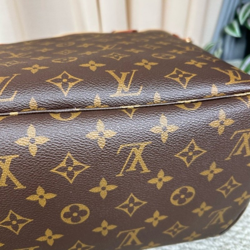 LV路易威登neverfull老花購物袋子母包 經典老花滿印 紅色內裡 手拎單肩腋下包 萬年經典款 實用大容量 日常出街旅遊度假都Ok-8