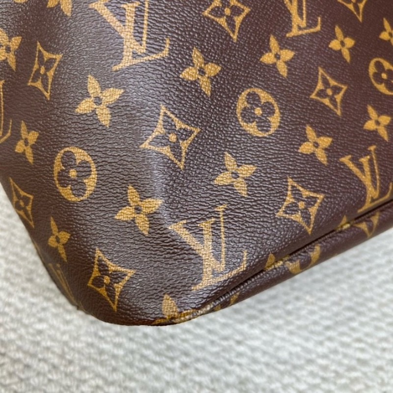 LV路易威登neverfull老花購物袋子母包 經典老花滿印 紅色內裡 手拎單肩腋下包 萬年經典款 實用大容量 日常出街旅遊度假都Ok-9