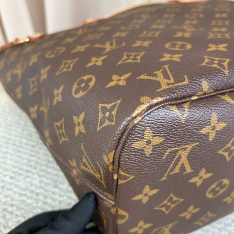 LV路易威登neverfull老花購物袋子母包 經典老花滿印 紅色內裡 手拎單肩腋下包 萬年經典款 實用大容量 日常出街旅遊度假都Ok-10