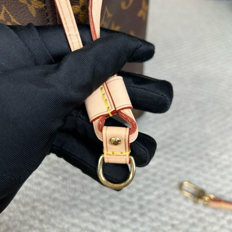 LV路易威登neverfull老花購物袋子母包 經典老花滿印 紅色內裡 手拎單肩腋下包 萬年經典款 實用大容量 日常出街旅遊度假都Ok-22