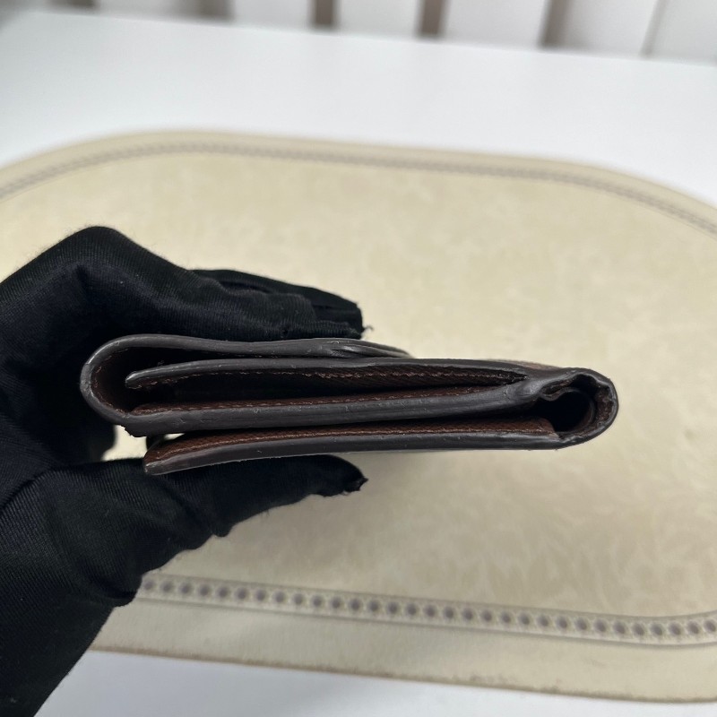 LV路易威登 棋盤格對折錢包 內裡卡位多 可放現金 有隔層 小巧便攜-8