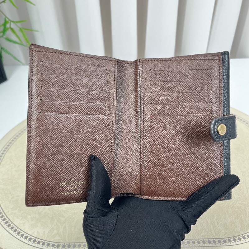 LV路易威登 棋盤格對折錢包 內裡卡位多 可放現金 有隔層 小巧便攜-12