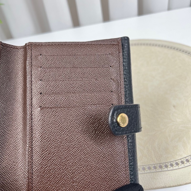 LV路易威登 棋盤格對折錢包 內裡卡位多 可放現金 有隔層 小巧便攜-14