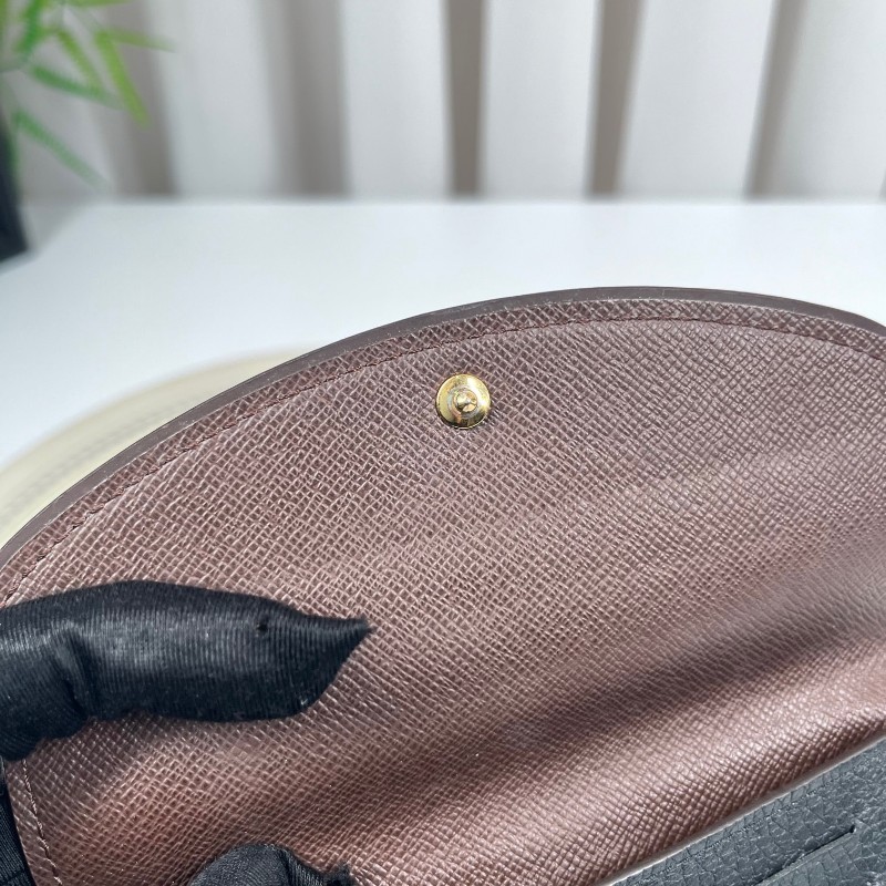 LV路易威登 棋盤格對折錢包 內裡卡位多 可放現金 有隔層 小巧便攜-15