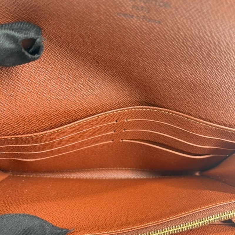 LV路易威登 經典老花搭配豆豆長款信封錢包 內裡整潔 卡位多 容量大-12