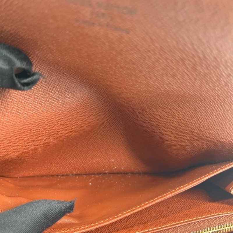 LV路易威登 經典老花搭配豆豆長款信封錢包 內裡整潔 卡位多 容量大-13