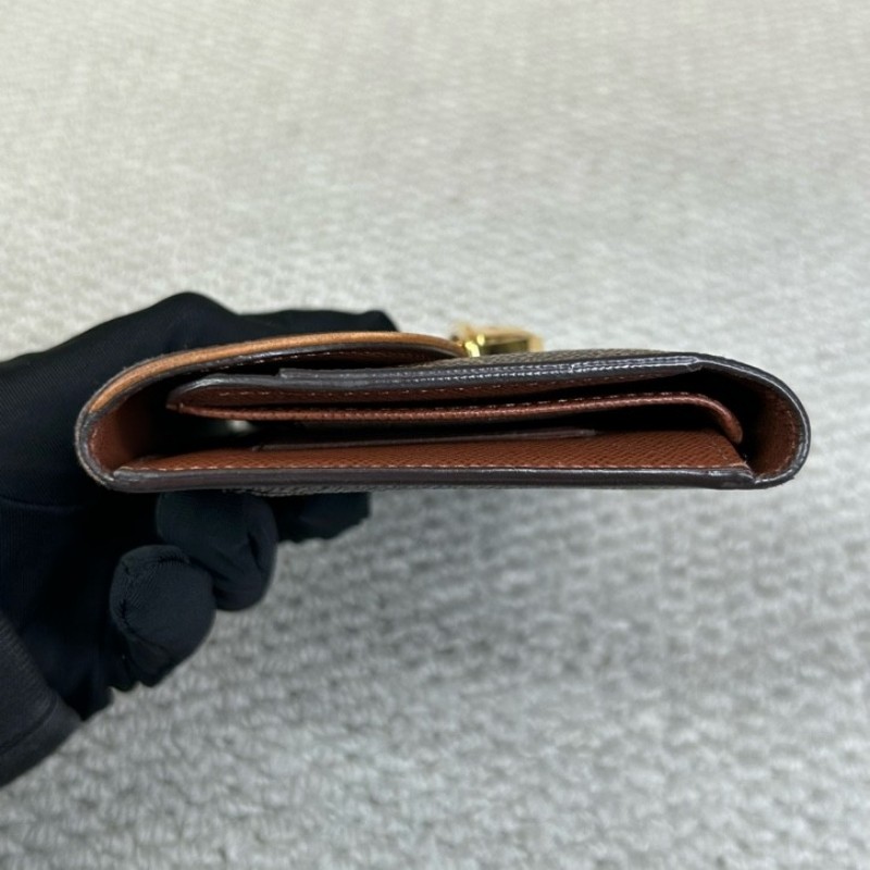 LV路易威登曼哈頓長款三折錢包 內裡卡位多 容量大-8