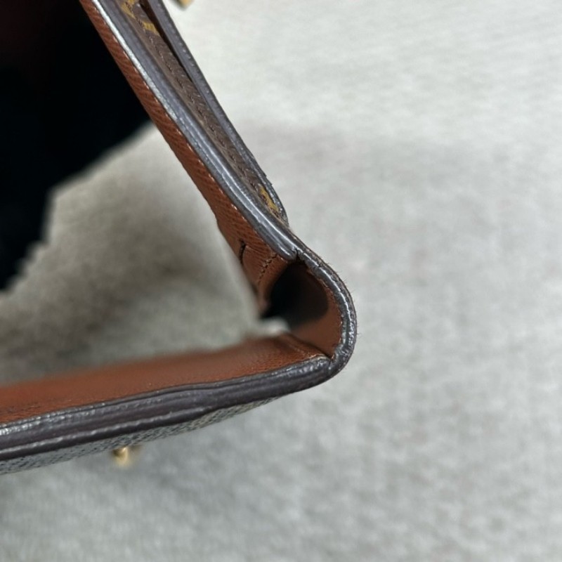 LV路易威登曼哈頓長款三折錢包 內裡卡位多 容量大-9