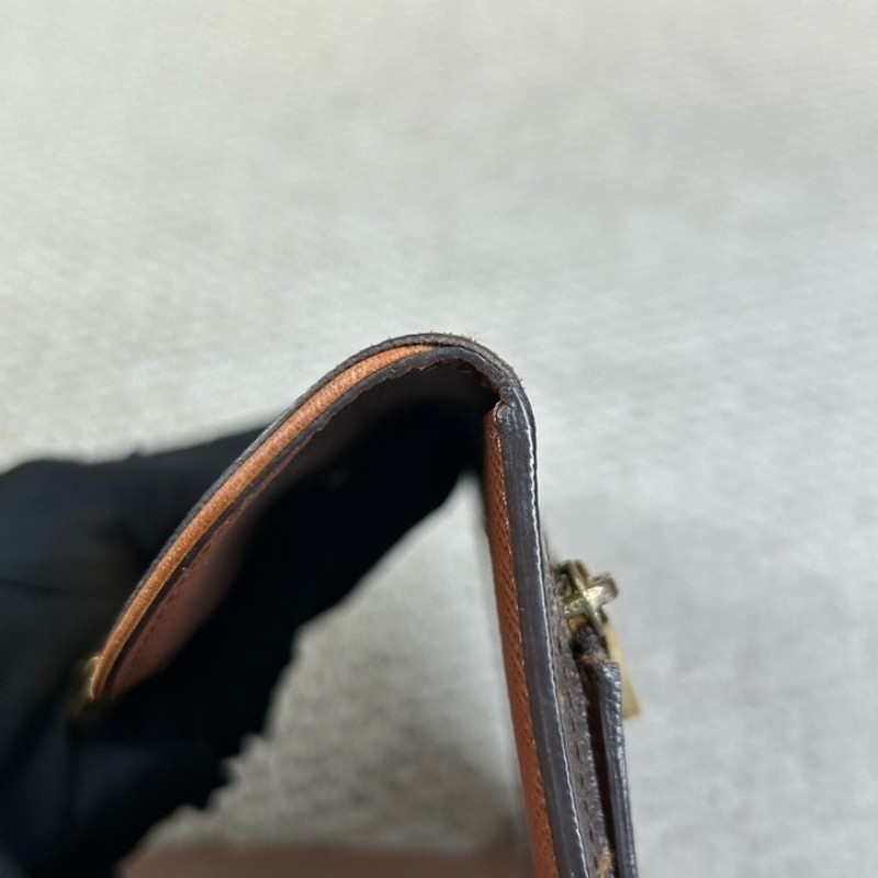 LV路易威登曼哈頓長款三折錢包 內裡卡位多 容量大-11