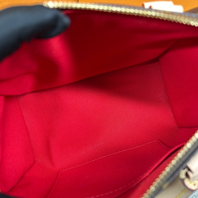 LV路易威登speedy20 經典老花 黑粉色可調節肩帶 五金亮亮的 容量很合適 手提單肩斜挎都可以 百搭不挑人 日常出門、逛街都很實用～-12