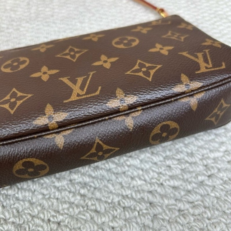 wwh bj LV路易威登老花大麻將包腋下包 經典時尚 老花圖案永不過時 肩背手提皆可 輕鬆搭配各種風格-8