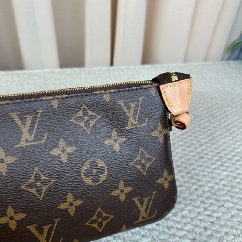 wwh bj LV路易威登老花大麻將包腋下包 經典時尚 老花圖案永不過時 肩背手提皆可 輕鬆搭配各種風格-14