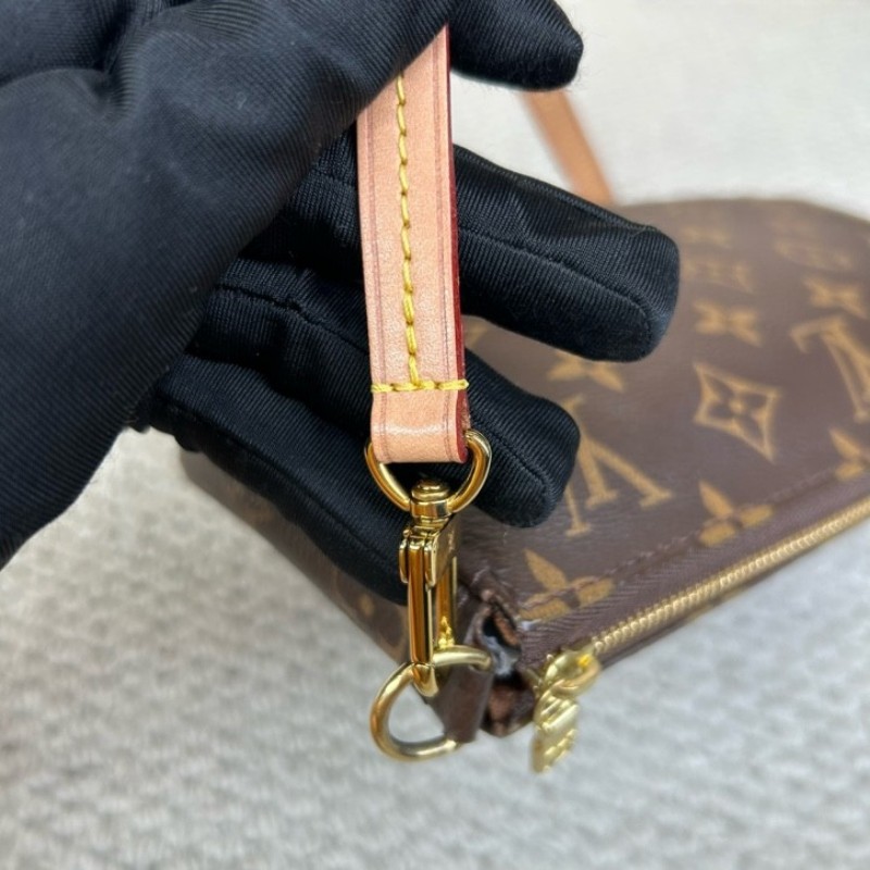 wwh bj LV路易威登老花大麻將包腋下包 經典時尚 老花圖案永不過時 肩背手提皆可 輕鬆搭配各種風格-16