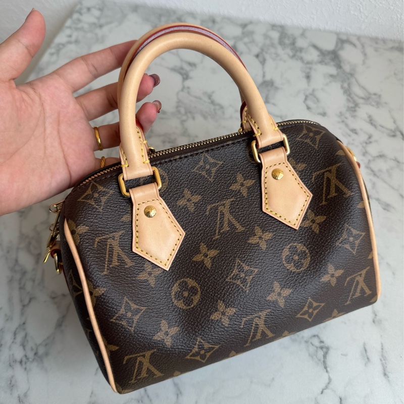 LV花紋speedy20黑米背帶款❤️‍🔥超夯❤️‍🔥-1