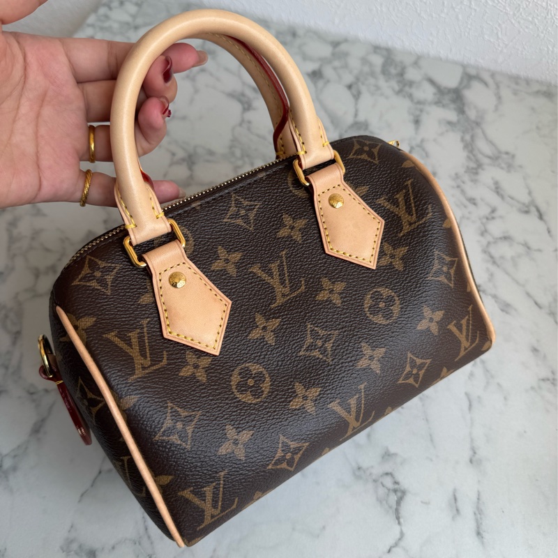 LV花紋speedy20黑米背帶款❤️‍🔥超夯❤️‍🔥-2