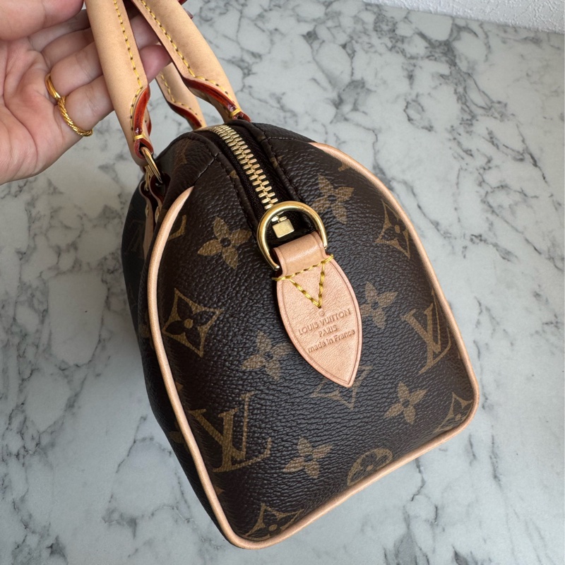 LV花紋speedy20黑米背帶款❤️‍🔥超夯❤️‍🔥-3