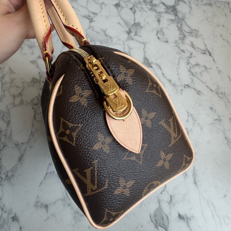 LV花紋speedy20黑米背帶款❤️‍🔥超夯❤️‍🔥-4