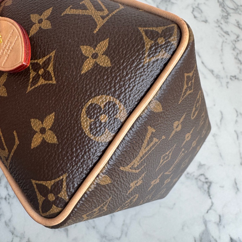 LV花紋speedy20黑米背帶款❤️‍🔥超夯❤️‍🔥-7