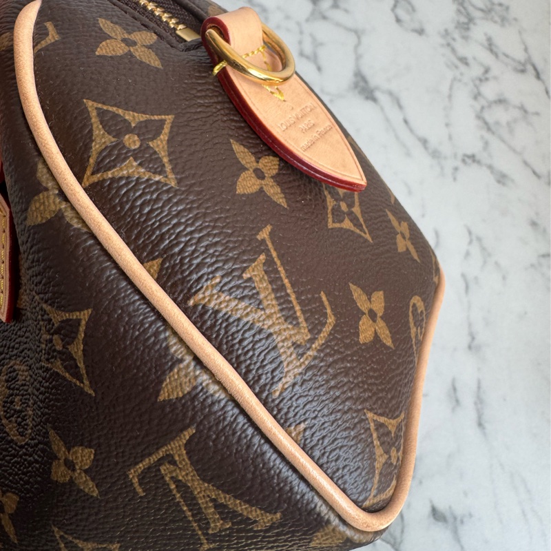 LV花紋speedy20黑米背帶款❤️‍🔥超夯❤️‍🔥-8