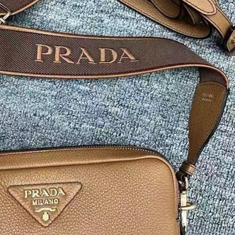 Prada shoulder bag ( F03V8 ) Brown-4