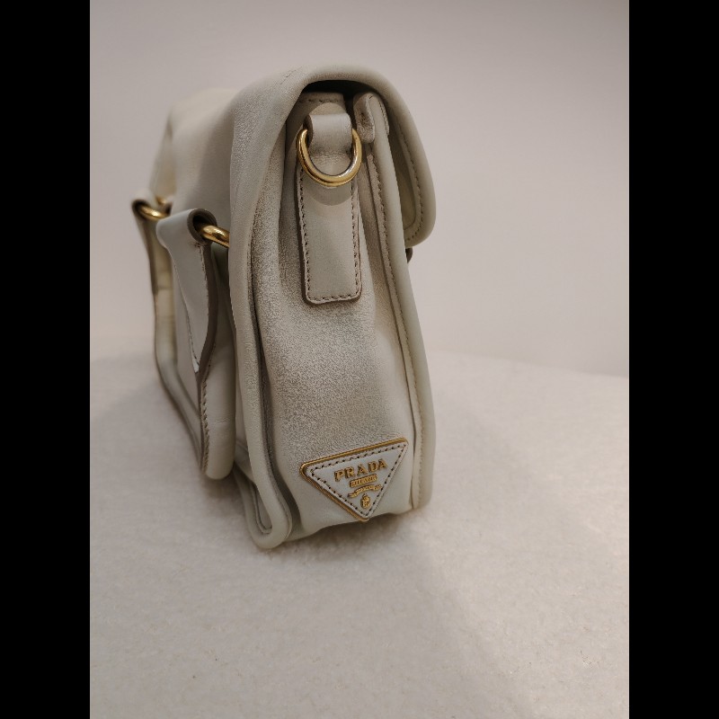 Prada 白色郵差袋-4