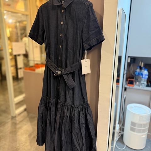 Dior牛仔裙連腰帶