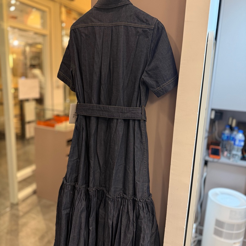 Dior牛仔裙連腰帶-1