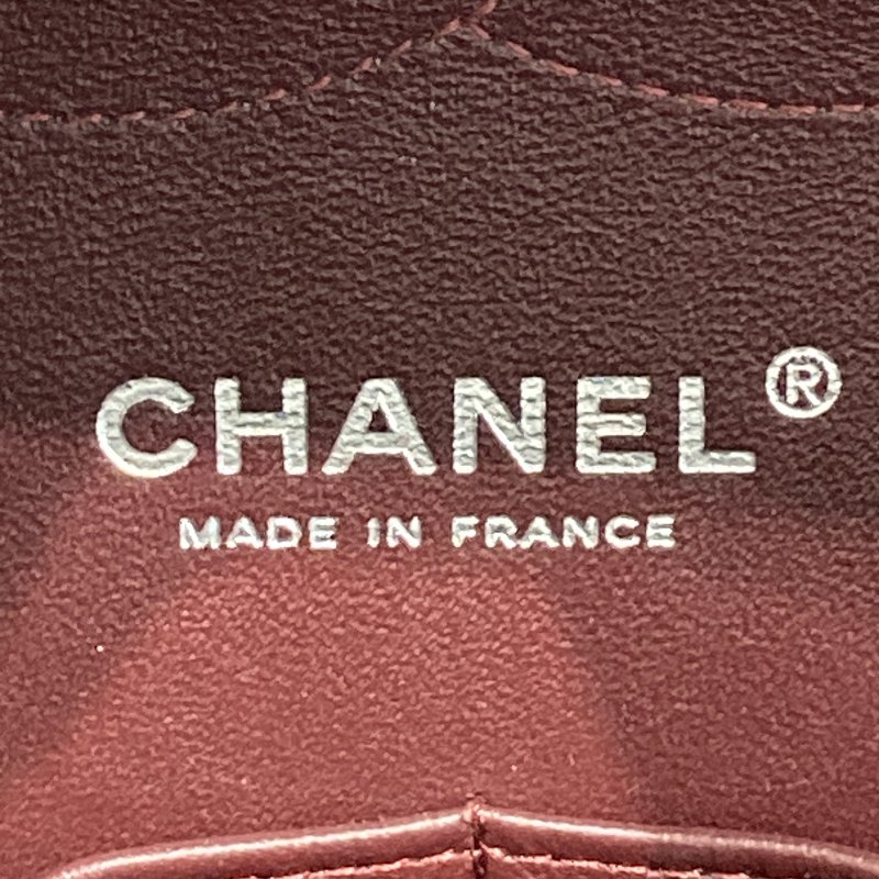 CHANEL 香奈兒 CLASSIC FLAP BAG 30 翻蓋側背包 荔枝牛皮 黑色 銀釦-14