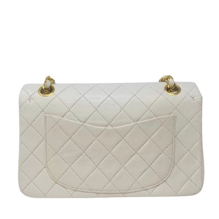 香奈兒 Chanel 白色 White 雙蓋頭 Double Flap 雙層翻蓋 菱格紋 鏈條包 口蓋包 肩背包 斜挎包-2