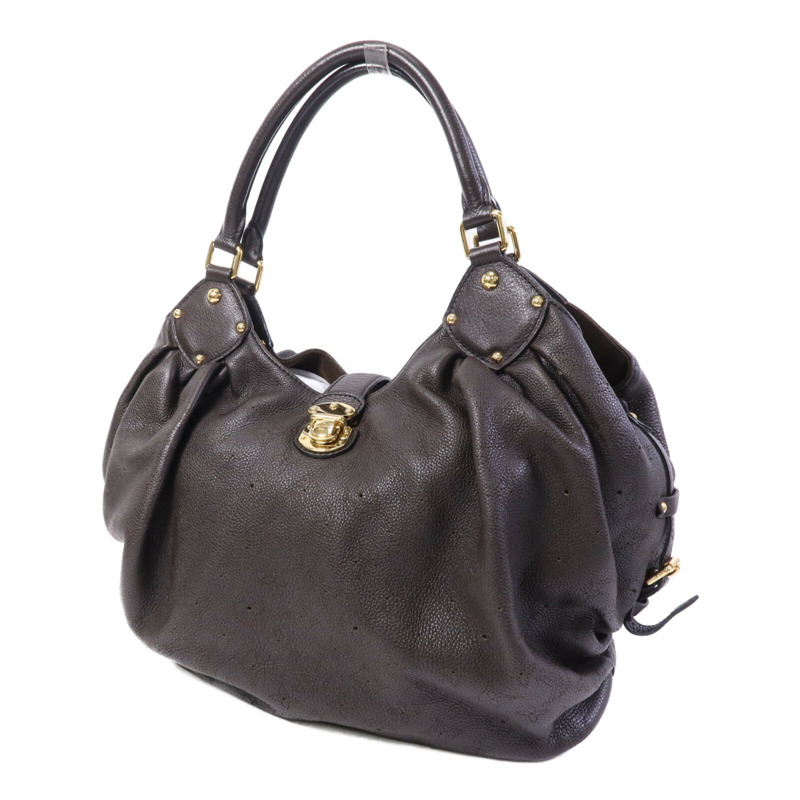 LOUIS VUITTON Monogram Mahina L金扣手挽袋-2