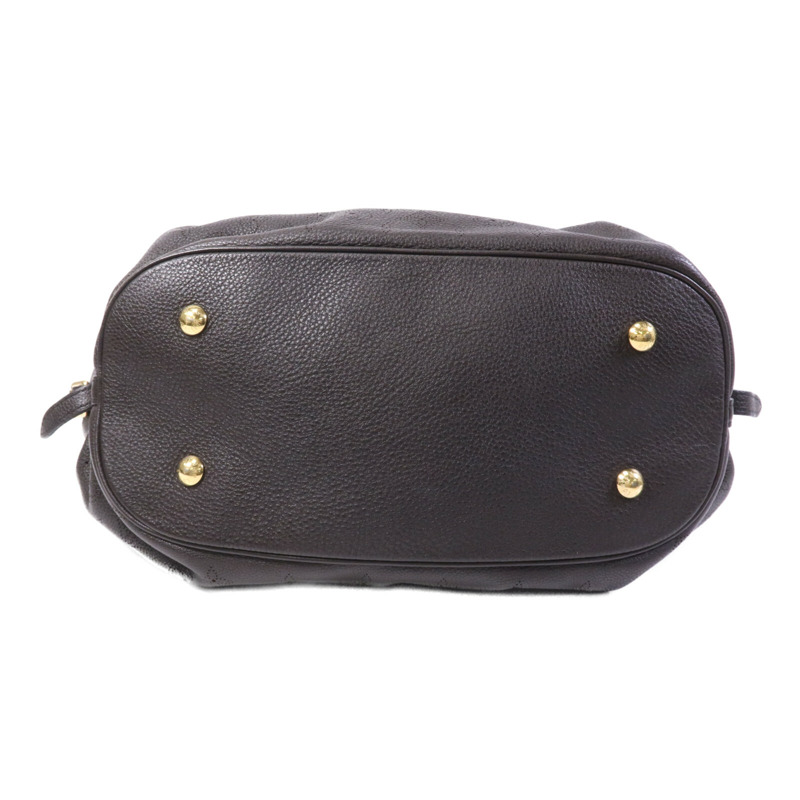LOUIS VUITTON Monogram Mahina L金扣手挽袋-3