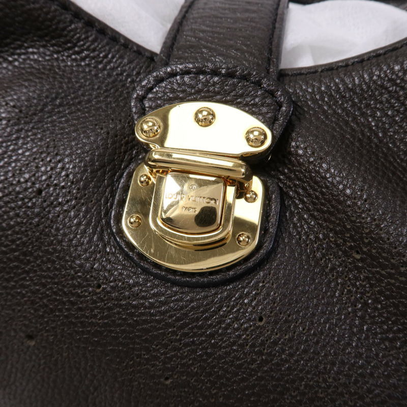 LOUIS VUITTON Monogram Mahina L金扣手挽袋-6