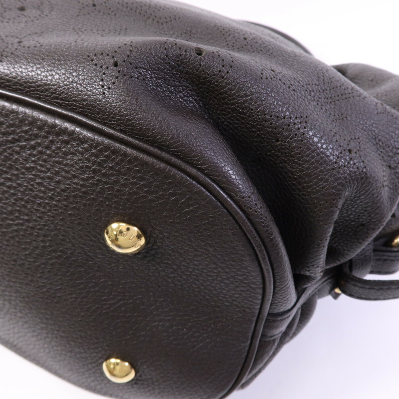 LOUIS VUITTON Monogram Mahina L金扣手挽袋-11