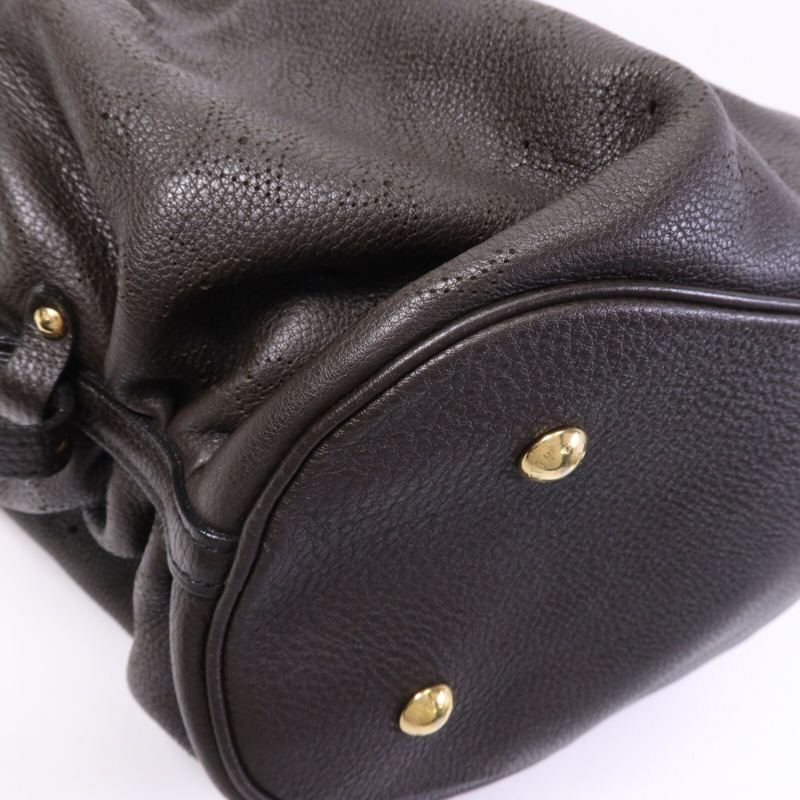 LOUIS VUITTON Monogram Mahina L金扣手挽袋-12