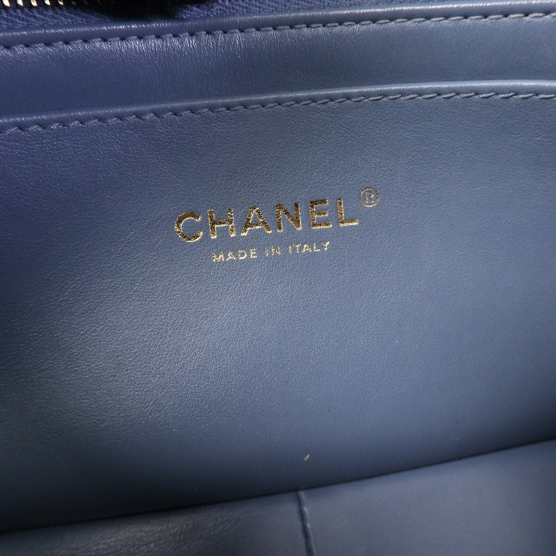 CHANEL 羊皮皮革Chain Shoulder Bag金扣鏈帶肩背袋-5
