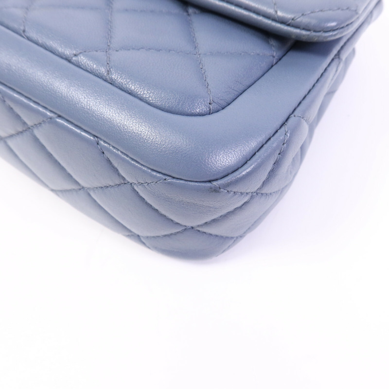 CHANEL 羊皮皮革Chain Shoulder Bag金扣鏈帶肩背袋-10