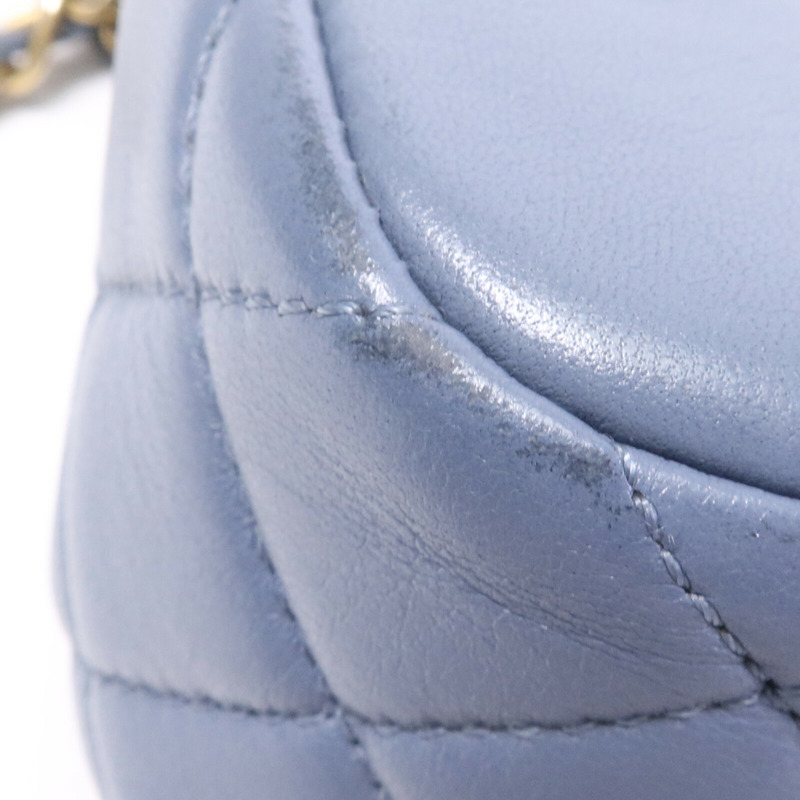 CHANEL 羊皮皮革Chain Shoulder Bag金扣鏈帶肩背袋-17