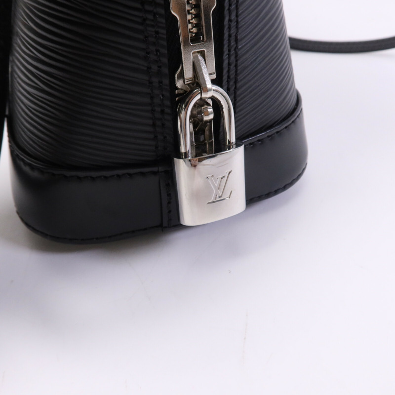 LOUIS VUITTON Epi Alma BB銀扣手挽肩背兩用袋-6