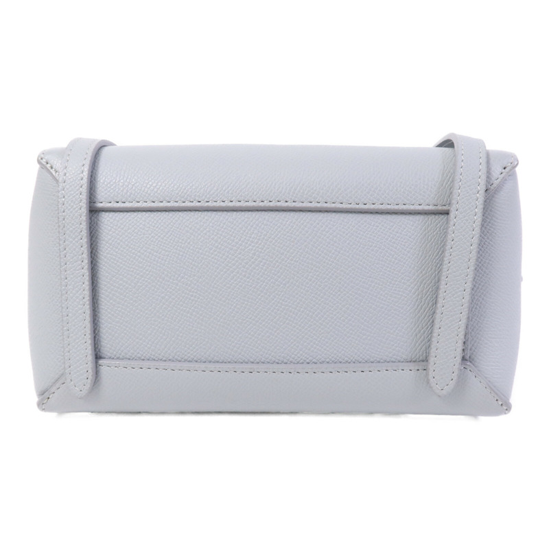 CELINE 牛皮皮革Nano Belt Bag銀扣手挽肩背兩用袋-3