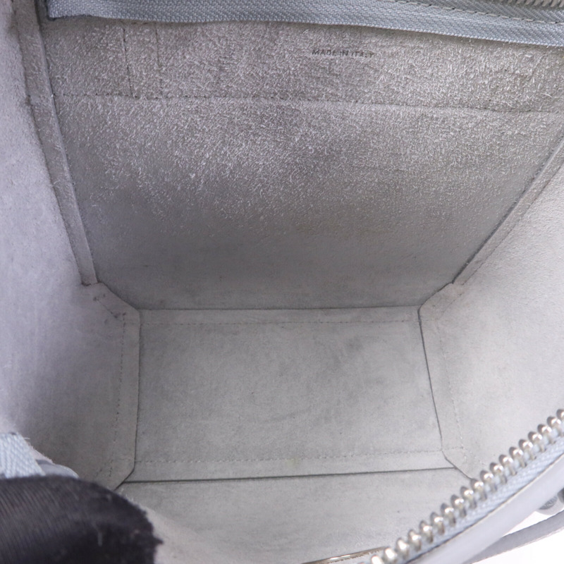 CELINE 牛皮皮革Nano Belt Bag銀扣手挽肩背兩用袋-4