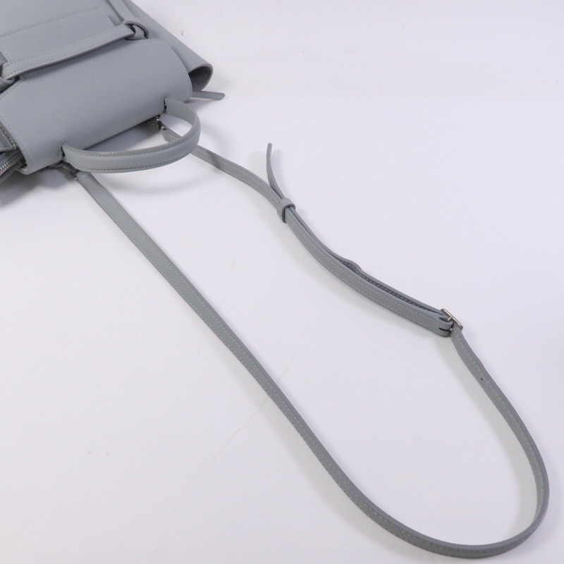 CELINE 牛皮皮革Nano Belt Bag銀扣手挽肩背兩用袋-6