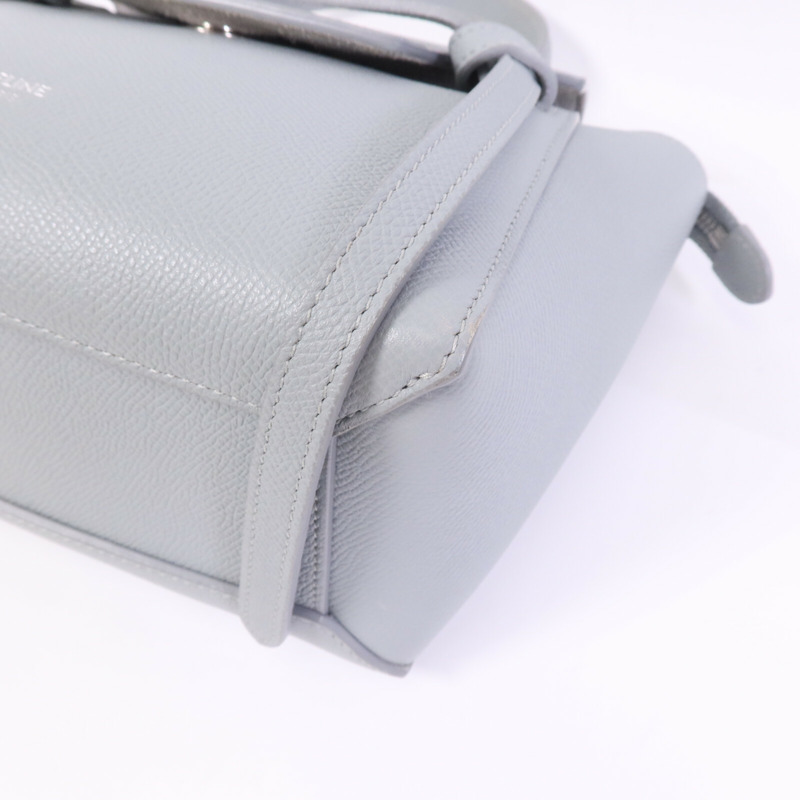 CELINE 牛皮皮革Nano Belt Bag銀扣手挽肩背兩用袋-8