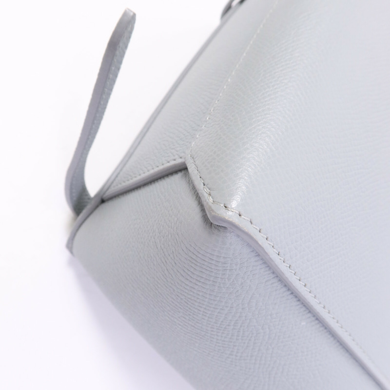 CELINE 牛皮皮革Nano Belt Bag銀扣手挽肩背兩用袋-10